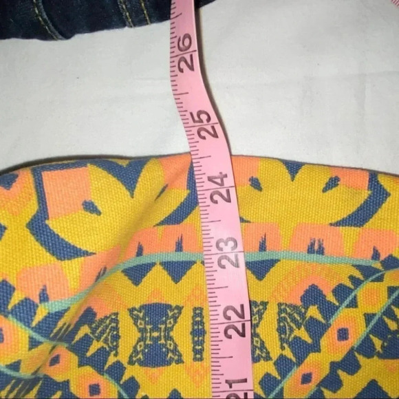 Bohemian mustard yellow large duffle bag‎ - Picture 4 of 6